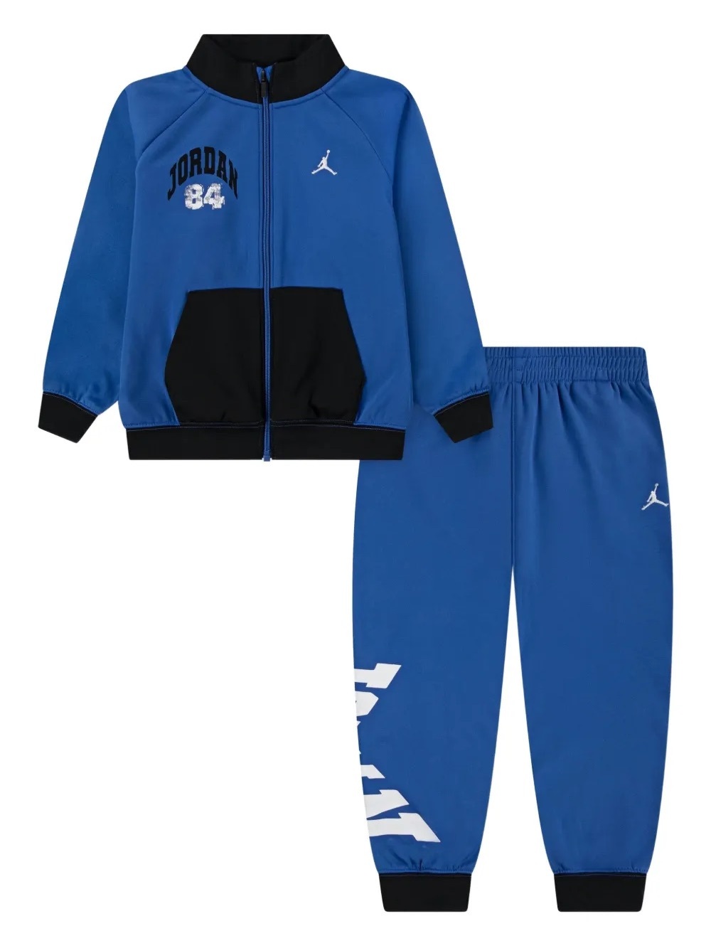 Jordan Boys Blue and Black Zip Jacket & Joggers Set